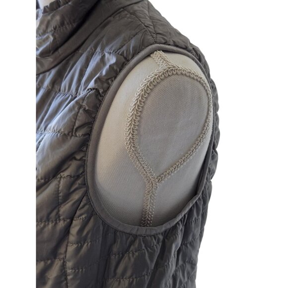 PATAGONIA Women's Size Small Nano Puff Lined Vest Primaloft Feather Grey Zip Up - Picture 5 of 12